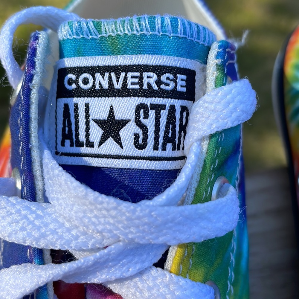 Converse Tie Dye Chuck Taylor All Star Sneakers Size 3 - Picture 5 of 10
